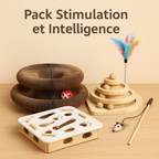 Pack Stimulation Naturelle pour Chat plus Actif, Curieux et Equilibré